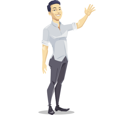 Modern Style Asian Man Puppet